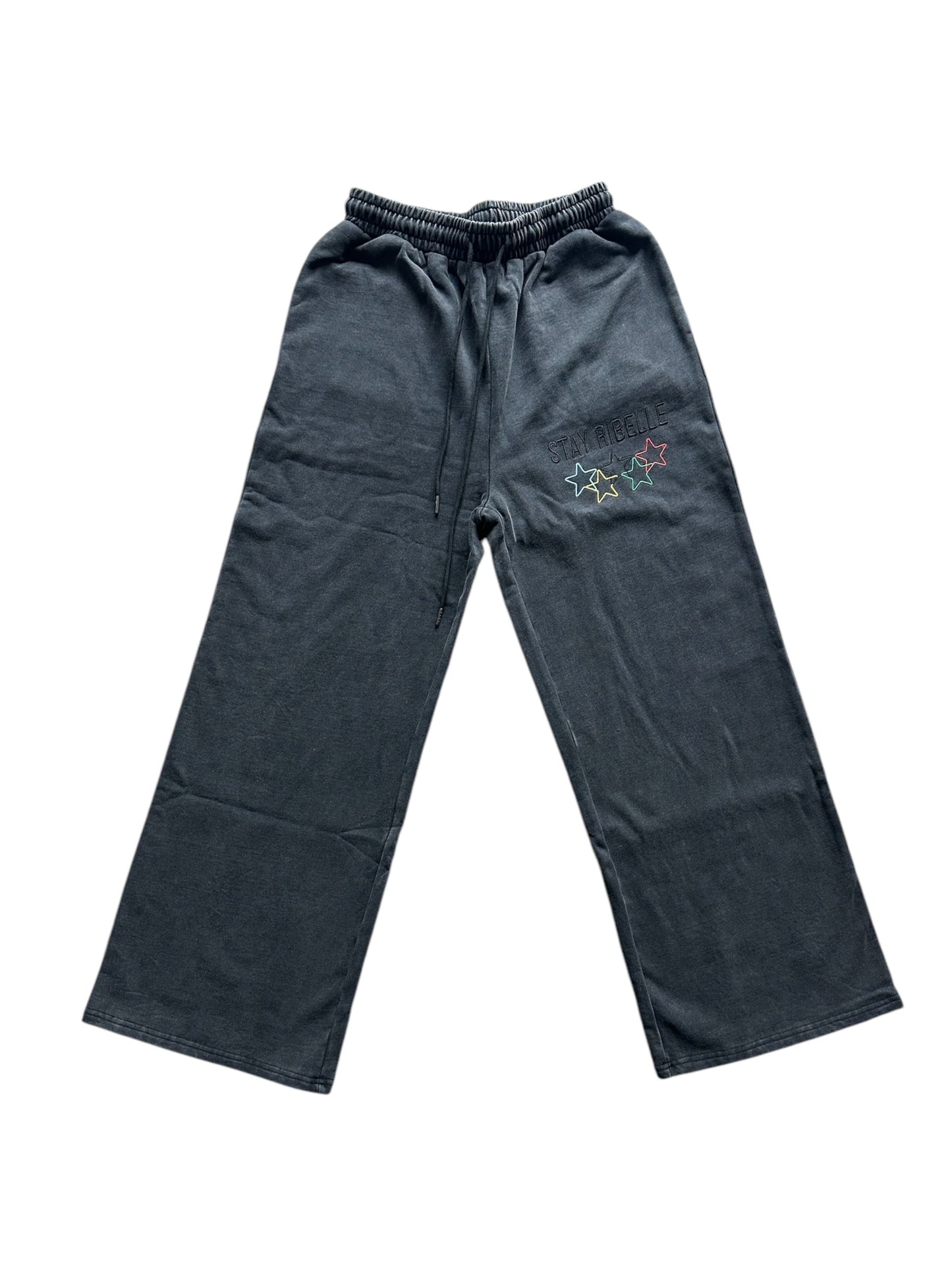 WASHED BLACK OLYMPIC SWEATPANTS